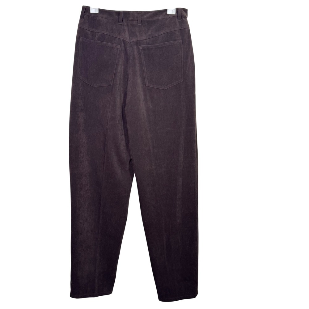 VTG Talbots Womens Pants 10 Chocolate Brown Stretch High‎ Rise Straight Leg - Picture 3 of 8